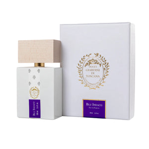 Flacon et coffret du parfum Blue Indaco Giardini di Toscana, eau de parfum unisexe 100ml